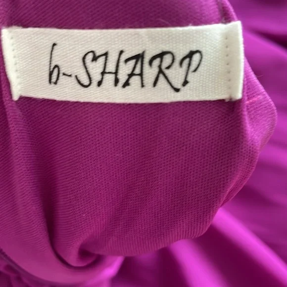 B-sharp Fuchsia Evening Dress - Picture 3 of 4